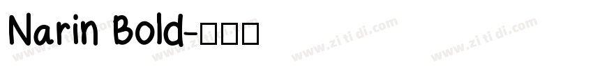 Narin Bold字体转换